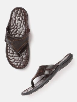 Carlton London - Textured Brown Sandals