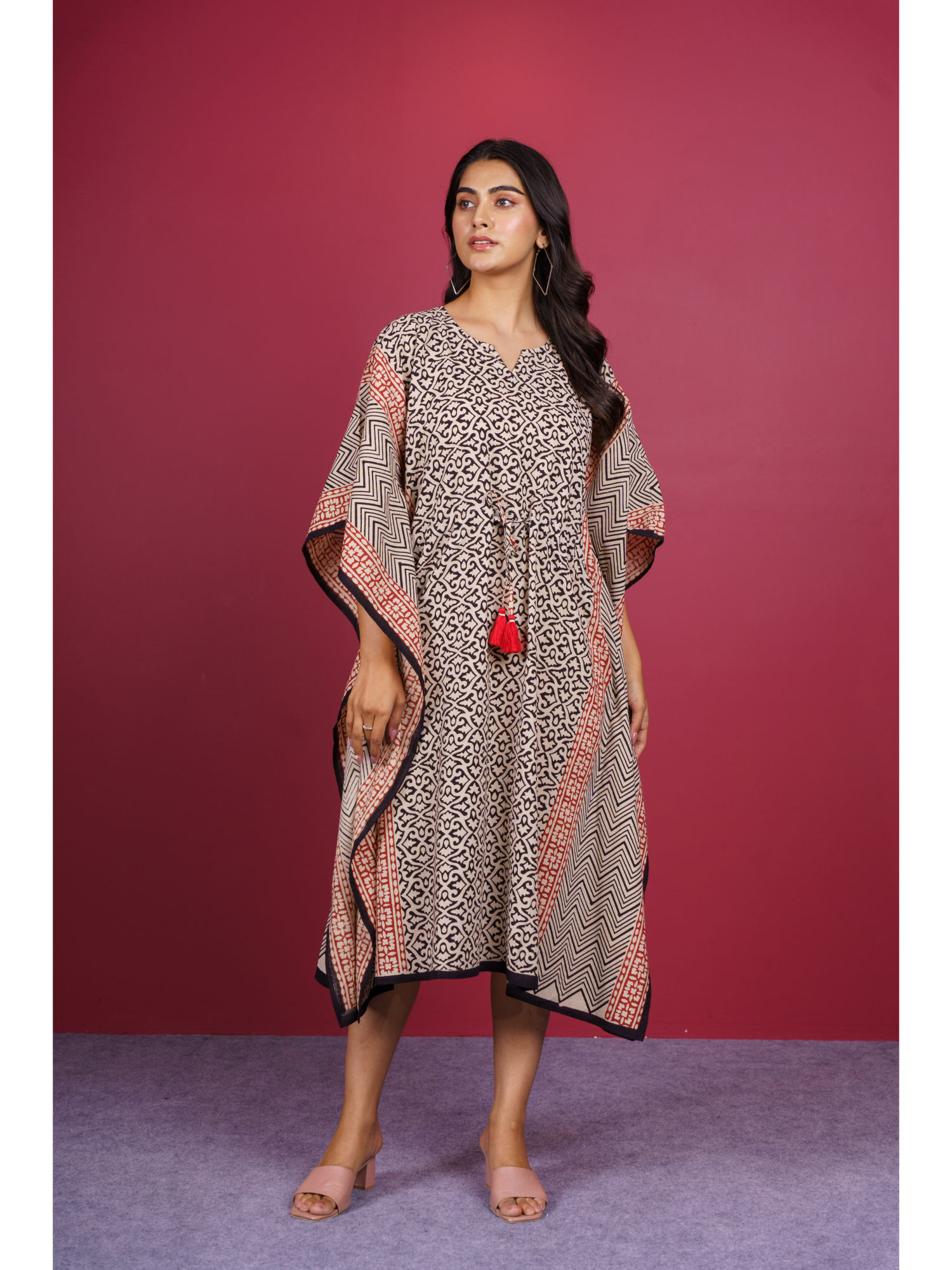 navyas fashion Bagru Short Kaftan Dress-picture-23