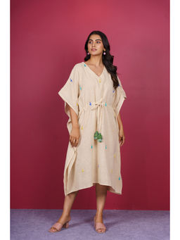 NAVYAS FASHION - Fish Embroidered Kaftan Dress