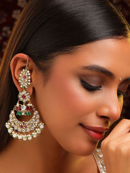 Ruby Raang Studio - Ruby Raang Chandbali Earrings