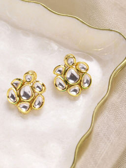 Ruby Raang Studio - Kundan Studs Earrings