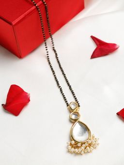 Ruby Raang Studio - Ruby Raang Womens Kundan Mangalsutra