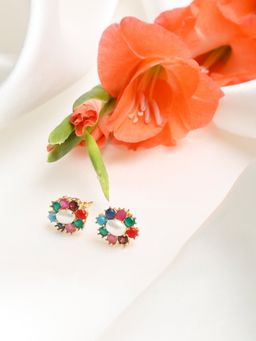 Ruby Raang Studio - Multi Pearl Studs Earrings