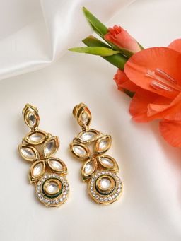 Ruby Raang Studio - Ruby Raang Womens Kundan Earrings