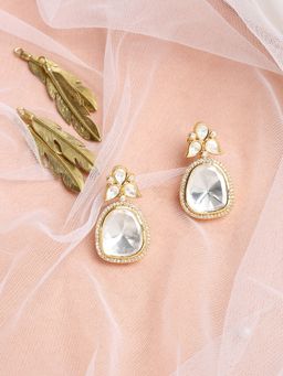 Ruby Raang Studio - Ruby Raang Womens Kundan Earrings
