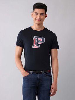 U.S. Polo Assn. Denim Co. - Blue Men's Muscle Fit Brand Printed T-Shirt