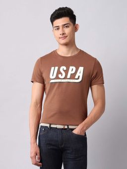 U.S. Polo Assn. Denim Co. - Orange Men's Muscle Fit Brand Printed T-Shirt