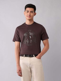 U.S. Polo Assn. Denim Co. - Brown Men's Brand Printed Muscle Fit T-Shirt
