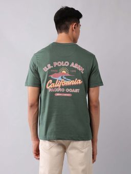 U.S. Polo Assn. Denim Co. - Green Men's Brand Printed Muscle Fit T-Shirt