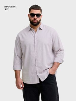 The Indian Garage Co - Men Purple Cotton Regular Fit Shirt
