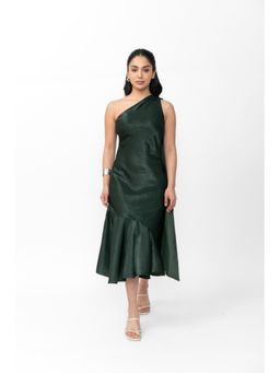 Contemponari - Green Emerald Midi Dress