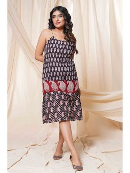 Thread Game - Black Bagh Print Spaghetti