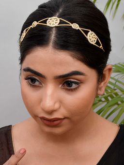 Silvermerc Designs - Gold Plated Traditional Headchain Hairband