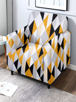 Cortina - Geometric Print 1 Single Seater Sofa Cover