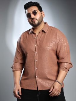Instafab Plus - Men's Salmon Brown Pavement Shirt