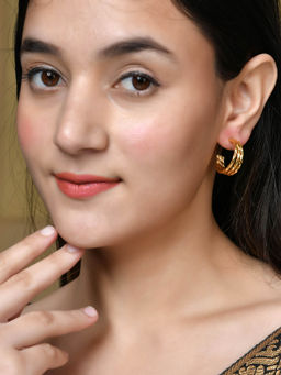 Silvermerc Designs - Gold Plated Hoop Earrings