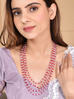 Silvermerc Designs - Pearls Beaded Layered Necklace
