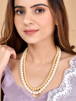 Silvermerc Designs - Beaded Silver Layered Necklace