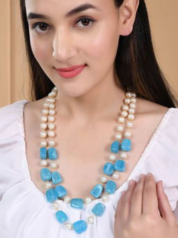 Silvermerc Designs - Gold Plated Beaded Layered Necklace