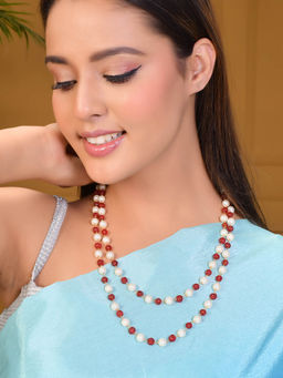 Silvermerc Designs - Gold Plated Pearl Beaded Necklace