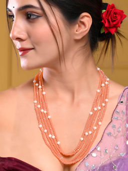 Silvermerc Designs - Gold Plated Layered Crystal Necklace