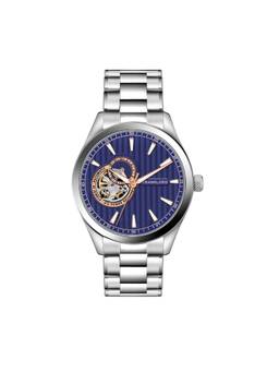 Franklord - Ocean Steel Regal Sapphire Open Heart Analog Watch for Men Fl01 Blu (M)