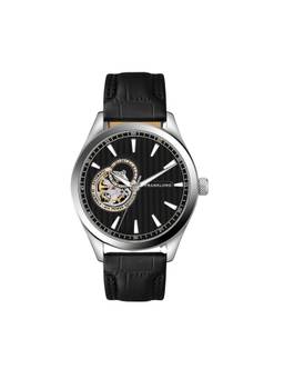 Franklord - Ebony Luxe Regal Sapphire Open Heart Analog Watch for Men Fl02 Blk (M)
