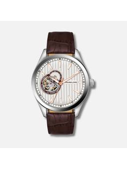 Franklord - Caramel Glow Regal Sapphire Open Heart Analog Watch for Men Fl02 Brw (M)