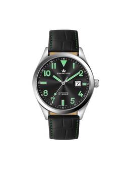 Franklord - Regal Sapphire Signature Midnight Aura Leather Luxury Automatic Watch Fl05 Blk (M)