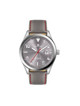 Franklord - Regal Sapphire Signature Crimson Edge Leather Luxury Automatic Watch Fl05 Grey (M)