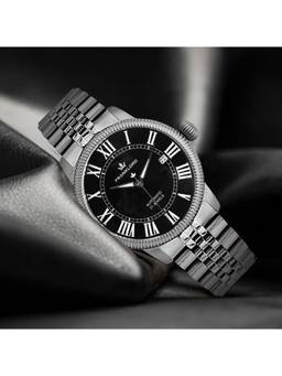 Franklord - Majestic Aura - Onyx Radiance Luxury Automatic Watch Fl07 Blk (M)