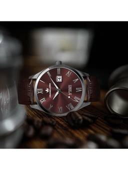 Franklord - Regal Sapphire Roman Series - Wine Ember Luxury Automatic Watch Fl08 Rd (M)