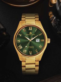 Franklord - Regal Sapphire Roman Series Maha Vastu Inspired Timepiece for Prosperity Fl09 Grn (M)