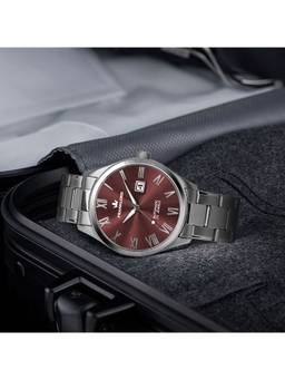 Franklord - Regal Sapphire Roman Wine Red Luxury Automatic Watch Fl09 Rd (M)