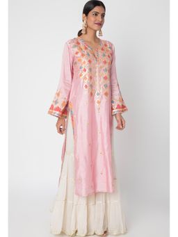 Gopi Vaid - Pink Gota Work Tunic