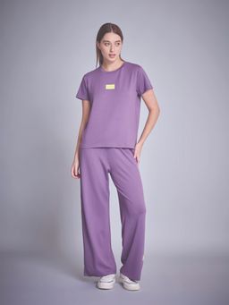 Sweet Dreams - Purple Women's Solid T-Shirt with Pajama