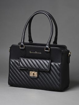 Louis Stitch - Black Stylish Sling Handbag for Women