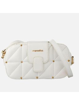 MONADAA - Women'S White Suzette Crossbody Bag (S)
