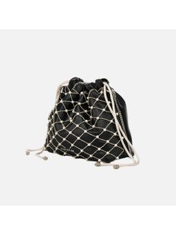 MONADAA - Women'S Black Royale Potli Bag (S)