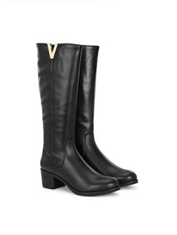 Delize - Black Women Knee High Casual Boots