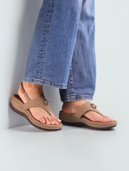 Monrow - Niva Beige Sandal Heels