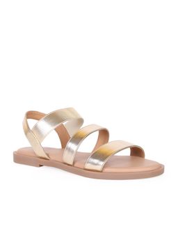 CAMLEE COMFORT - Myra Gold Triple Strap Sandals