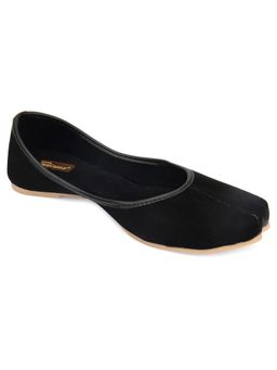 Desi Colour - Basic Suede Black Juttis
