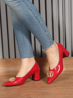 Flat n Heels - Women Red Pumps
