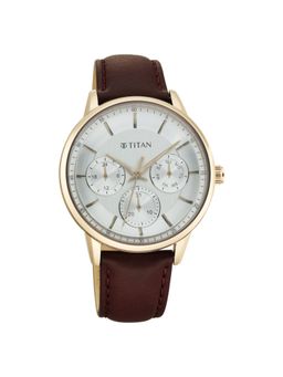 Titan - 90133WL01 Silver Dial Multifunction Analog Watch for Men