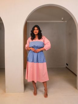 WHY SO BLUE - Polly Long Dress - Multi-Color