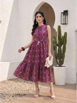Mamicha - Wine Meera Midi Dress