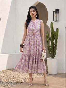 Mamicha - Mauve Latika Midi Dress
