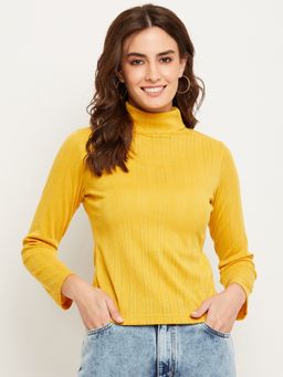 CAMLA - High Neck Yellow Top