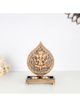 HomeTown - Mdf & Candle Holder, Gold
